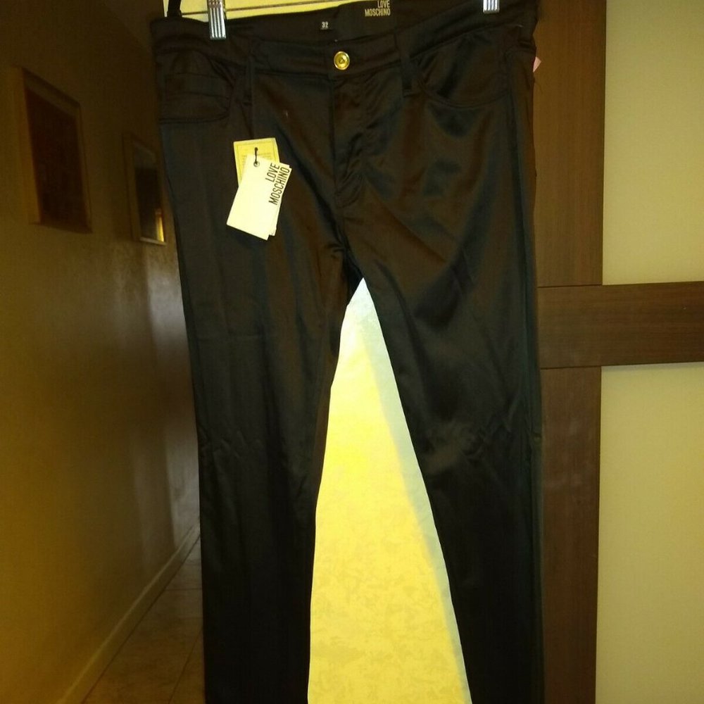 Love Moschino shiny pants Italy size 32